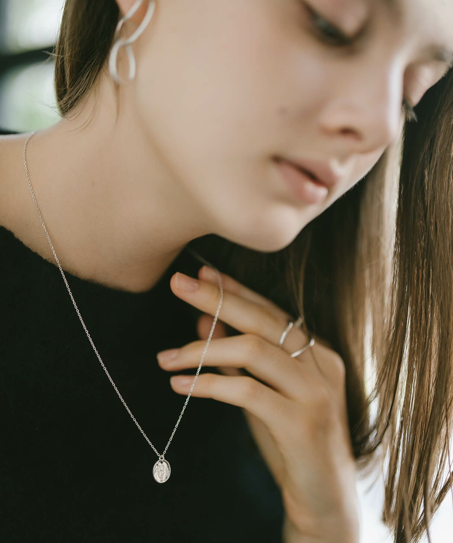 Silver925 Ripple Coin Necklace NOVAC -ノバック- | Ops.(オプス)公式