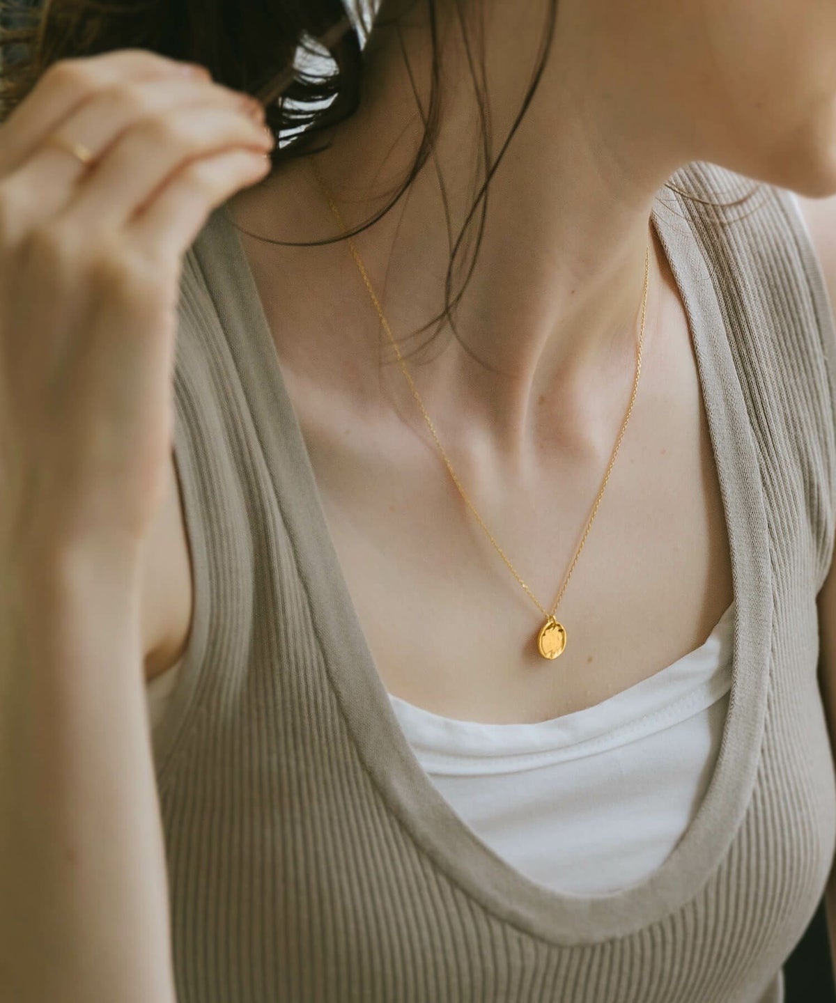 コイン ネックレス レディース シンプル シルバー ネックレス 【Novac ノバック】  金属アレルギー対応 シルバー925 silver925 おしゃれ 大人 可愛い ブランド コインネックレス