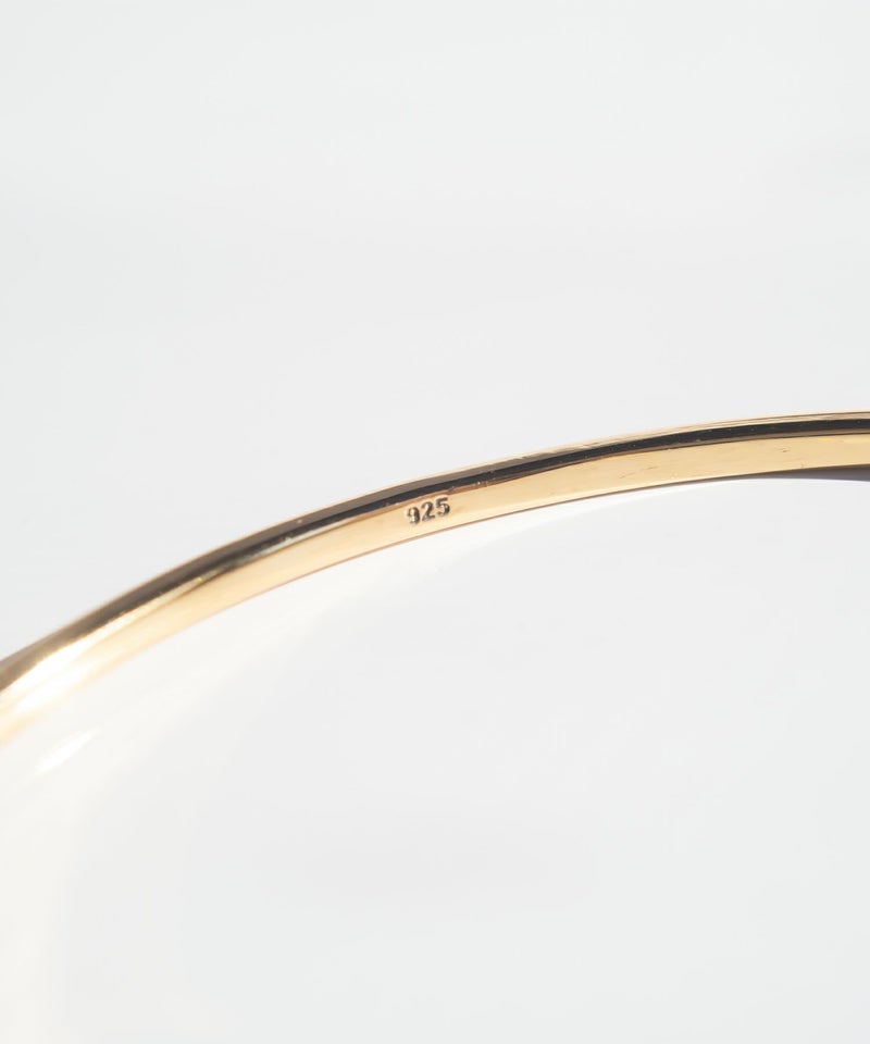 【ドラマ衣装協力】 バングル レディース シルバー925 オープン バングル ブレスレット プレーン【pianta ピアンタ】 silver925 18金仕上げ ゴールド K18 スキンジュエリー シンプル 細め おしゃれ 大人 可愛い 腕時計 重ねづけ アクセサリー 人気 シンプルアクセ