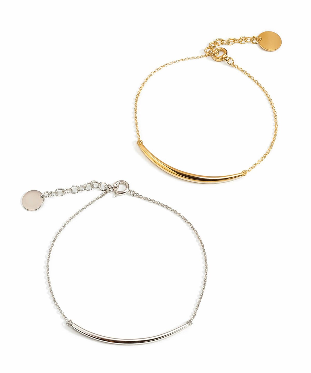 ラウンドタイプ シルバー ブレスレット スマイルライン　女性 レディース ブランド