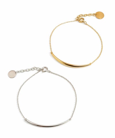 ラウンドタイプ シルバー ブレスレット スマイルライン　女性 レディース ブランド