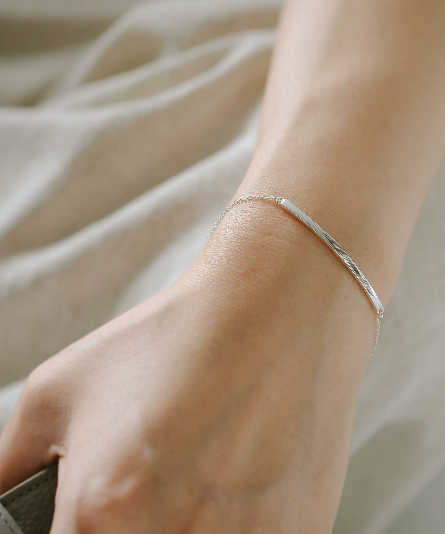 GOTI / ゴティ / オムニバスブレスレット / シルバーブレスレット Silver925 Minimal Skinny Bar Bracelet TIGO -ティゴ- | Ops.(オプス