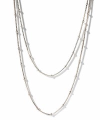 【ドラマ衣装協力】ネックレスチェーンのみ ネックレス シルバー レディース 金属アレルギー対応 【Arete アレーテ】 チェーンだけ シンプル 2連 ロング メンズ 2本セット シルバー925 ゴールド ショート 18金 仕上げ k18 ニッケルフリー 長さ38cm 50cm おしゃれ 大人 可愛い