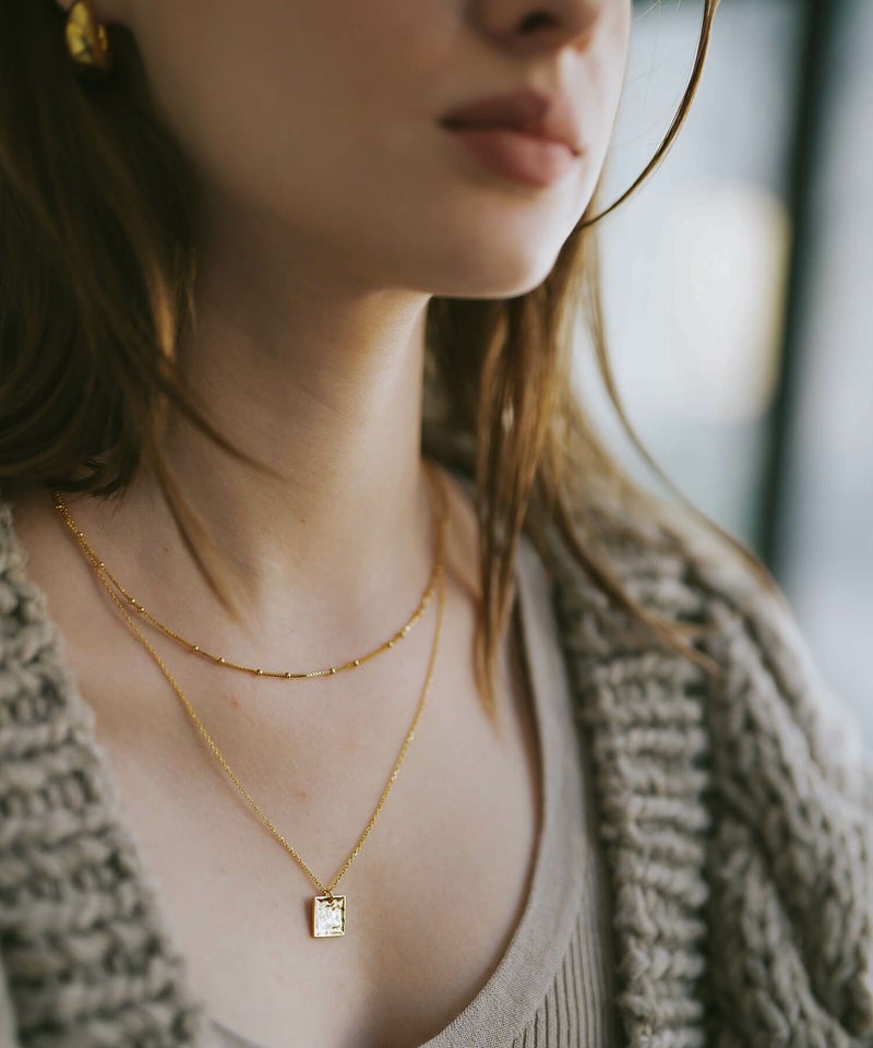 【ドラマ衣装協力】ネックレスチェーンのみ ネックレス シルバー レディース 金属アレルギー対応 【Arete アレーテ】 チェーンだけ シンプル 2連 ロング メンズ 2本セット シルバー925 ゴールド ショート 18金 仕上げ k18 ニッケルフリー 長さ38cm 50cm おしゃれ 大人 可愛い