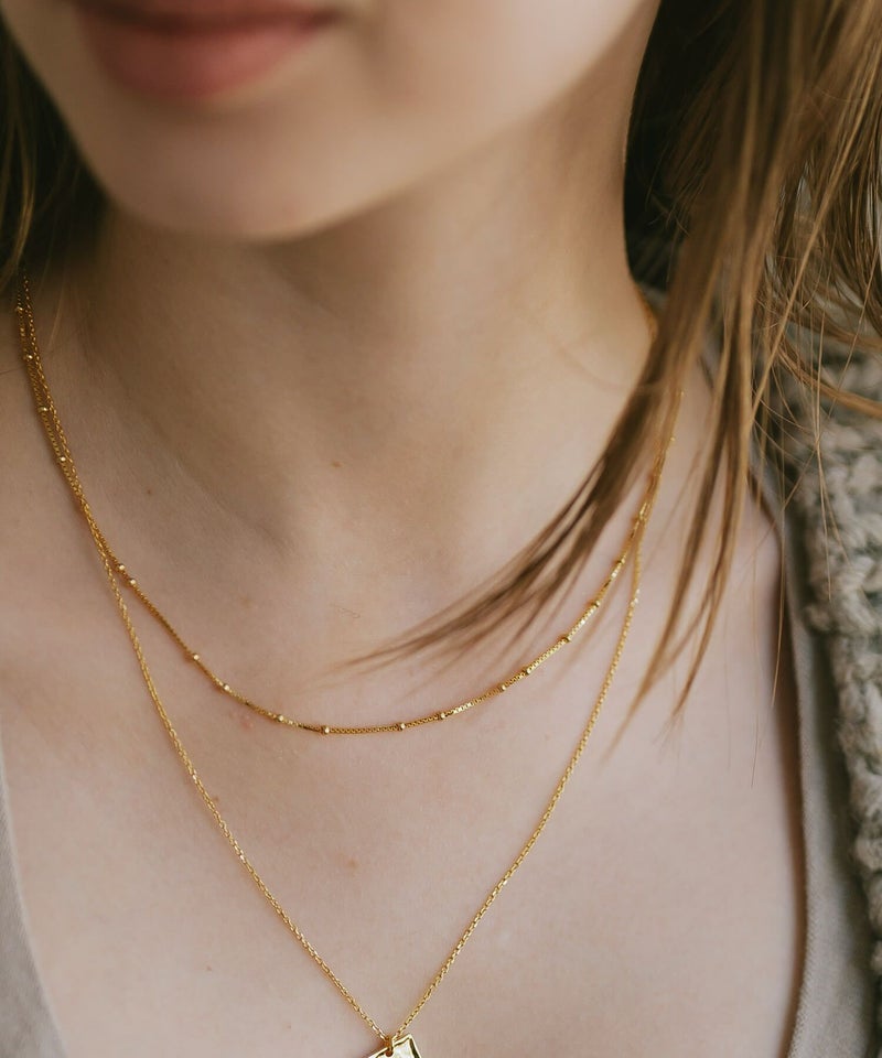 【ドラマ衣装協力】ネックレスチェーンのみ ネックレス シルバー レディース 金属アレルギー対応 【Arete アレーテ】 チェーンだけ シンプル 2連 ロング メンズ 2本セット シルバー925 ゴールド ショート 18金 仕上げ k18 ニッケルフリー 長さ38cm 50cm おしゃれ 大人 可愛い