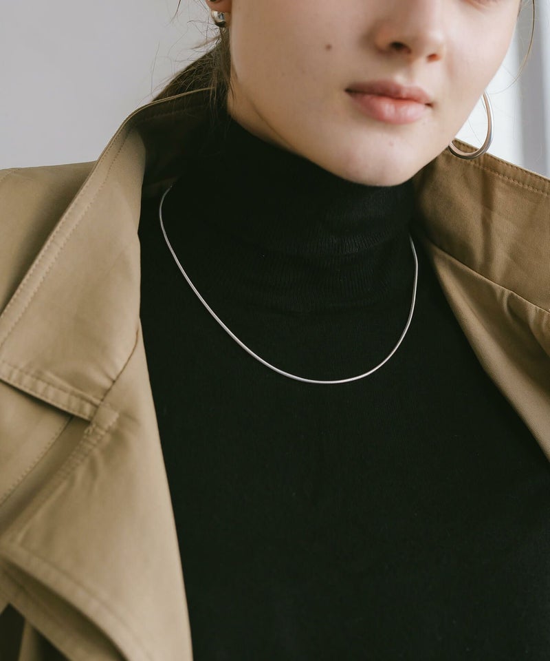 シルバー925 スネークチェーン ネックレス シンプル 【VENEC ベネック 】 滑らか 華奢 レディース ネックレスチェーン 1.6mm×45cm チェーンネックレス カジュアル フォーマル 金属アレルギー 安心 ジュエリー アクセサリー 地金 おしゃれ