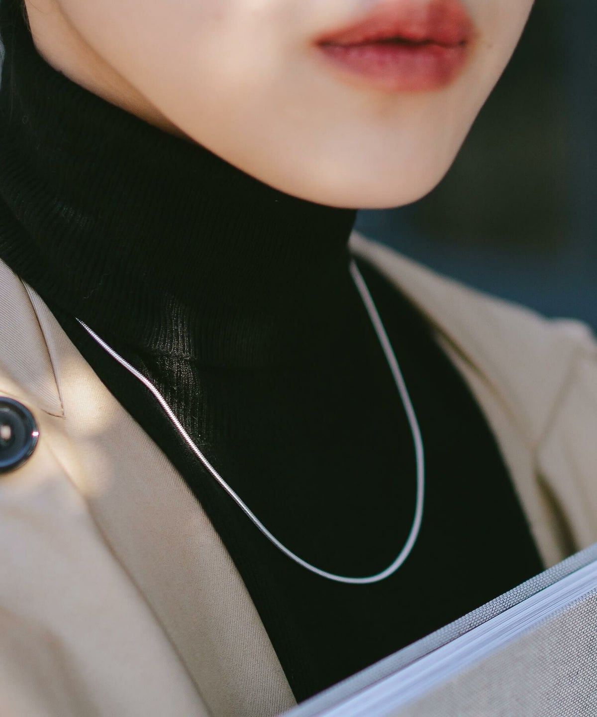 シルバー925 スネークチェーン ネックレス シンプル 【VENEC ベネック 】 滑らか 華奢 レディース ネックレスチェーン 1.6mm×45cm チェーンネックレス カジュアル フォーマル 金属アレルギー 安心 ジュエリー アクセサリー 地金 おしゃれ