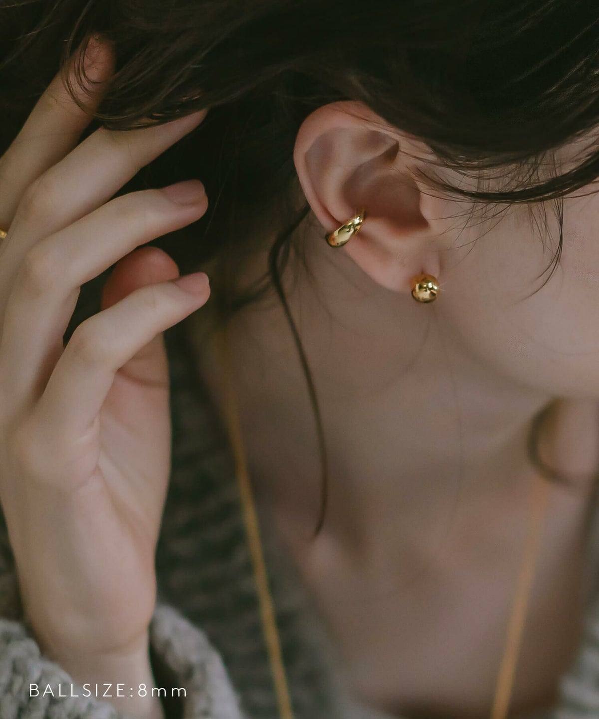 ピアスキャッチボールシルバー925大きめ大ぶり丸玉【HELMIEヘルミー】ピアス丸イエローゴールドスタッドピアスボールボールピアスメタルボール円形ピアス金属アレルギー18金ピアスゴールド大ぶり金属アレルギーピアス