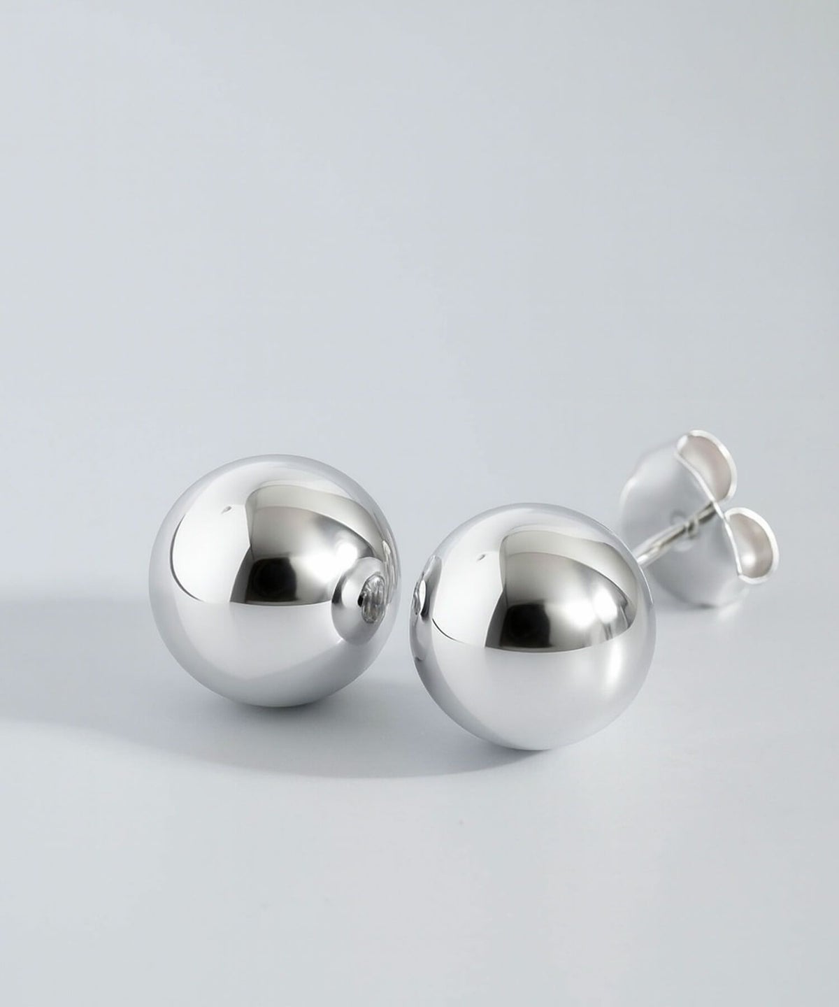 ピアスキャッチボールシルバー925大きめ大ぶり丸玉【HELMIEヘルミー】ピアス丸イエローゴールドスタッドピアスボールボールピアスメタルボール円形ピアス金属アレルギー18金ピアスゴールド大ぶり金属アレルギーピアス