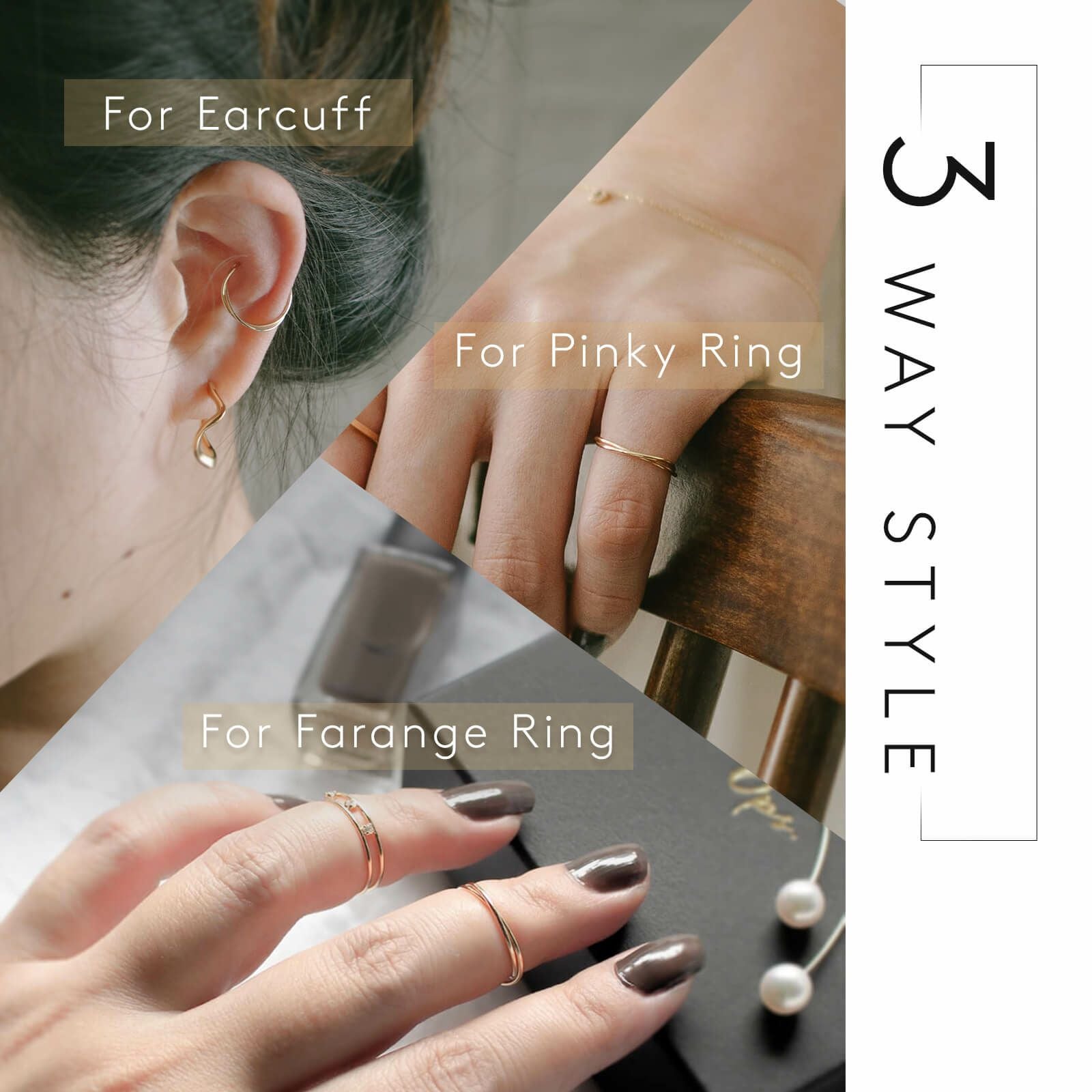 K10 Twisted Vine Ear Cuff LINIA -リニア- | Ops.(オプス)公式ストア