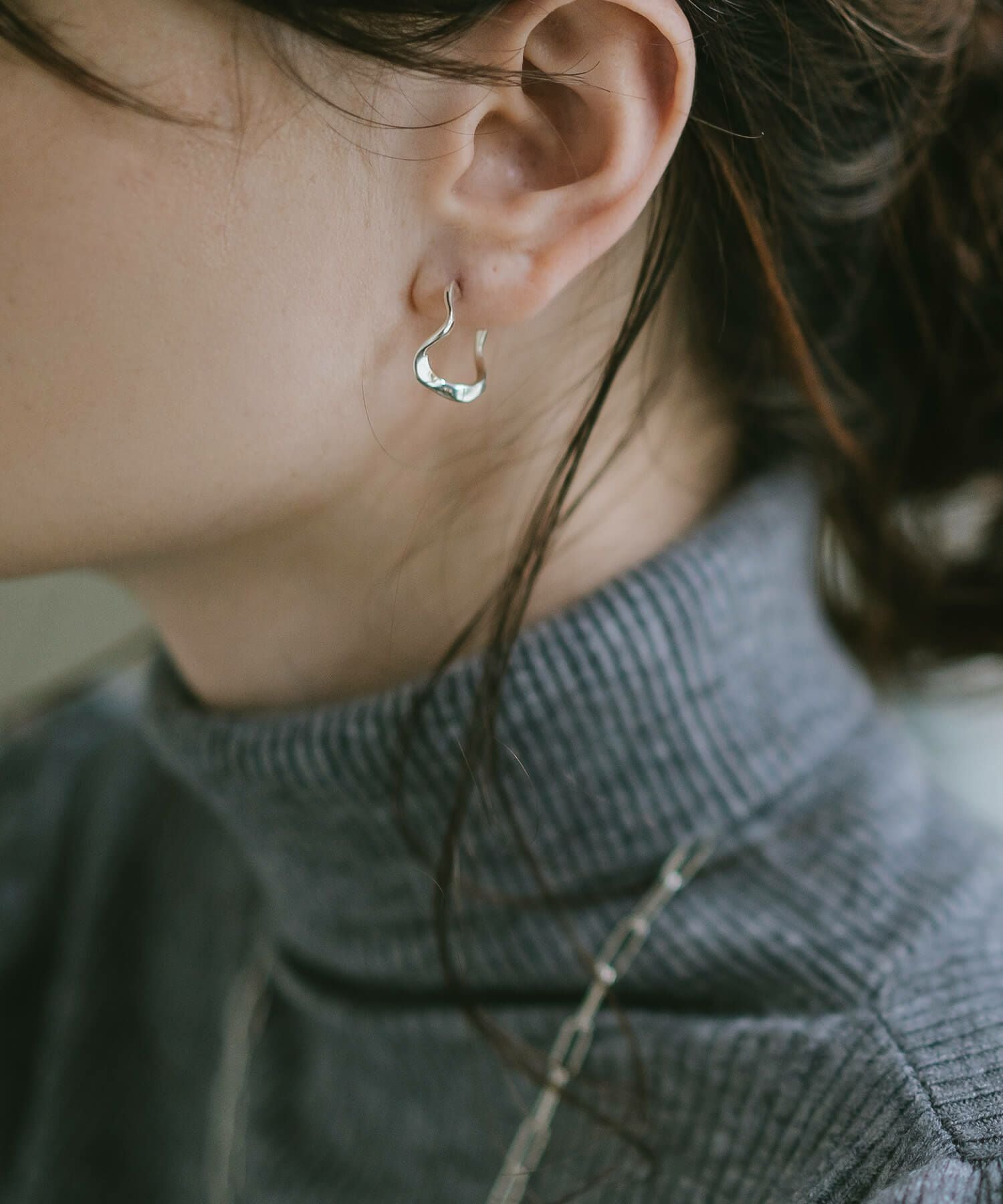 Siler925 Ripple Drop Earrings PIELE -ピエル- | Ops.(オプス)公式ストア