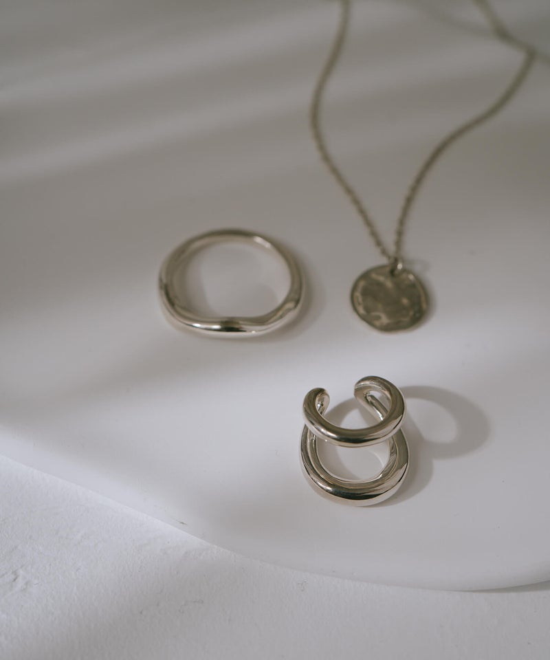 イヤーカフ 大ぶり レディース シンプル シルバー925 イヤカフ イヤーカフス ノンホールピアス ピアリング 大ぶり 【RHENE レーネ】 18k ゴールド仕上げ イヤリング Silver925 金属アレルギー対応 片耳用 フック ピアス カジュアル フォーマル おしゃれ