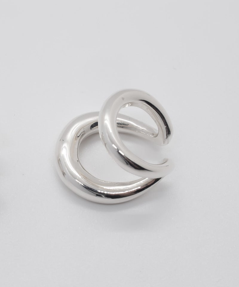 イヤーカフ 大ぶり レディース シンプル シルバー925 イヤカフ イヤーカフス ノンホールピアス ピアリング 大ぶり 【RHENE レーネ】 18k ゴールド仕上げ イヤリング Silver925 金属アレルギー対応 片耳用 フック ピアス カジュアル フォーマル おしゃれ