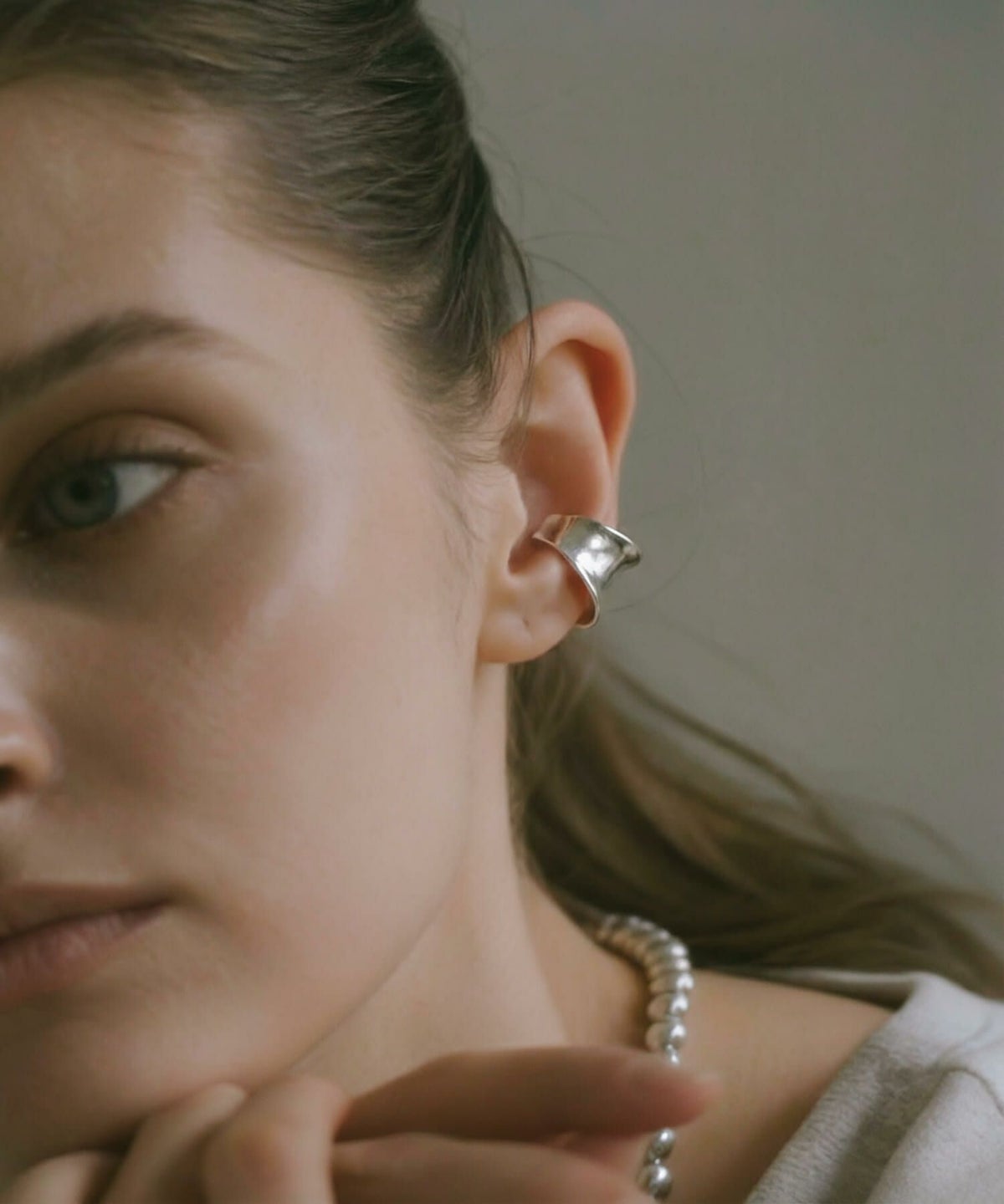 【ドラマ衣装協力】 イヤーカフ シンプル レディース 大ぶり 金属アレルギー対応 【GOLDA ゴルダ】 イヤーカフ シルバー925 リング 指輪 大ぶり レディース ごつめ イヤリング シルバー 大ぶり イヤーカフス イヤカフ ピアリング ノンホールピアス 片耳用 フック ピアス