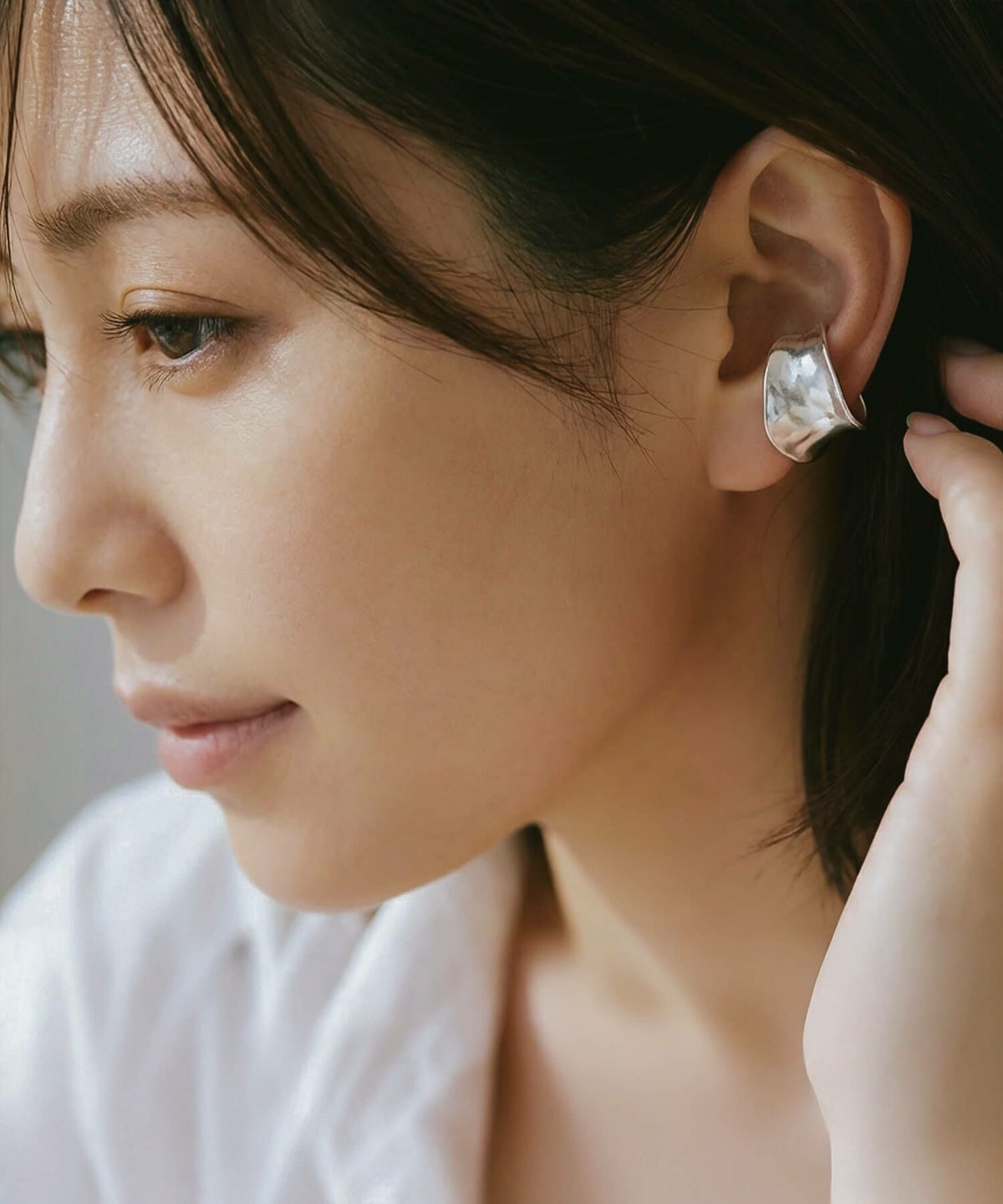 【ドラマ衣装協力】 イヤーカフ シンプル レディース 大ぶり 金属アレルギー対応 【GOLDA ゴルダ】 イヤーカフ シルバー925 リング 指輪 大ぶり レディース ごつめ イヤリング シルバー 大ぶり イヤーカフス イヤカフ ピアリング ノンホールピアス 片耳用 フック ピアス