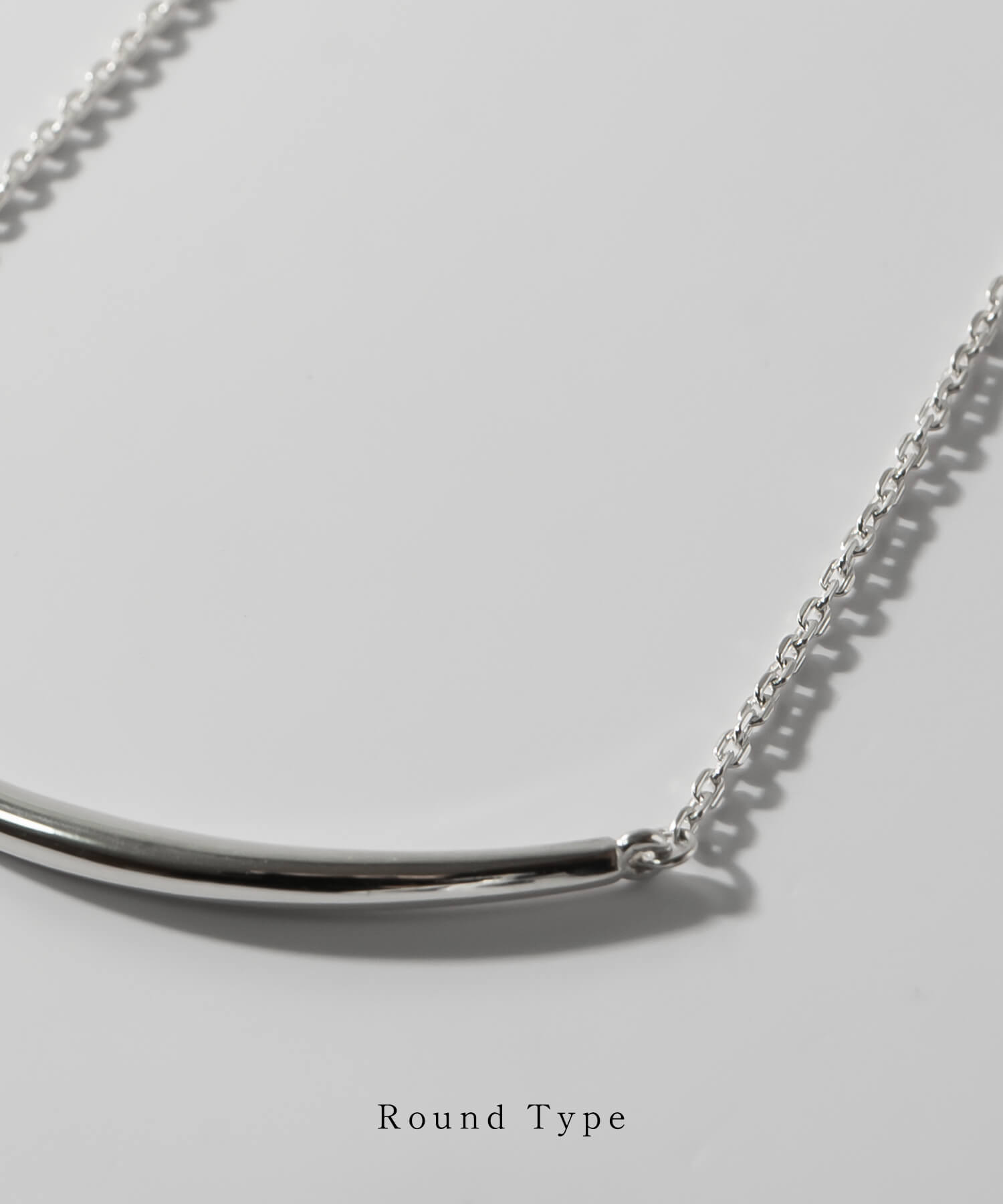 Silver925 Smile Line Bar Necklace TIGO-NK -ティゴ- | Ops.(オプス