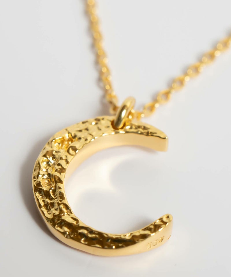 三日月 月 ネックレス レディース 50代 シンプル シルバー ネックレス 【Luneve ルネーブ】 クレセント ムーン 金属アレルギー対応 シルバー925 silver925 たたき 小豆チェーン 長さ48cm 51cm おしゃれ 大人 可愛い