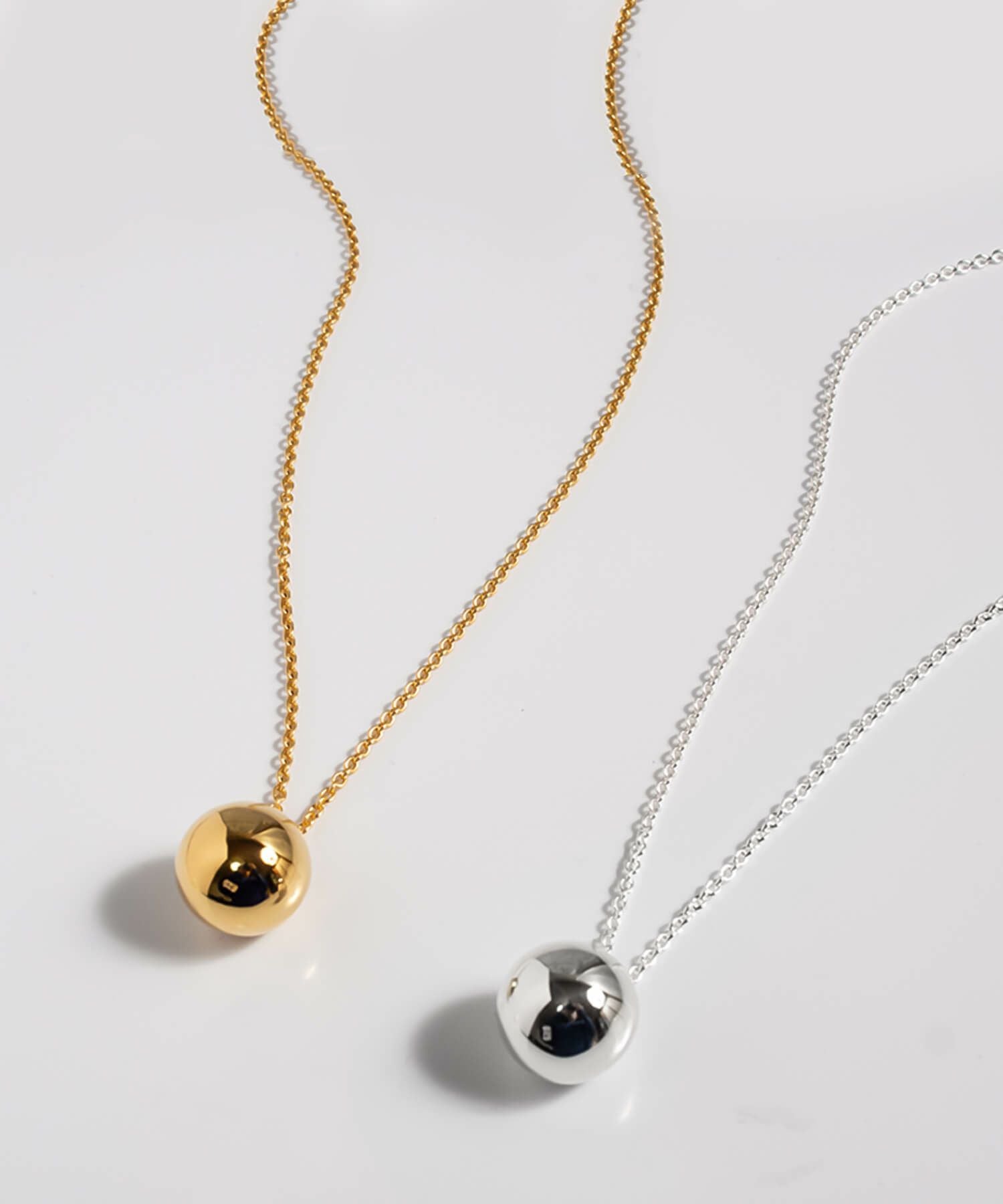Silver925 Round Ball Long Necklace FAFAO -ファファオ- | Ops