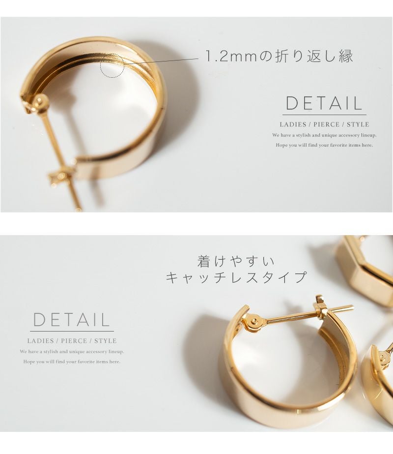 K10 Huggie Hoop Earrings SOLUA -ソルア- | Ops.(オプス)公式ストア