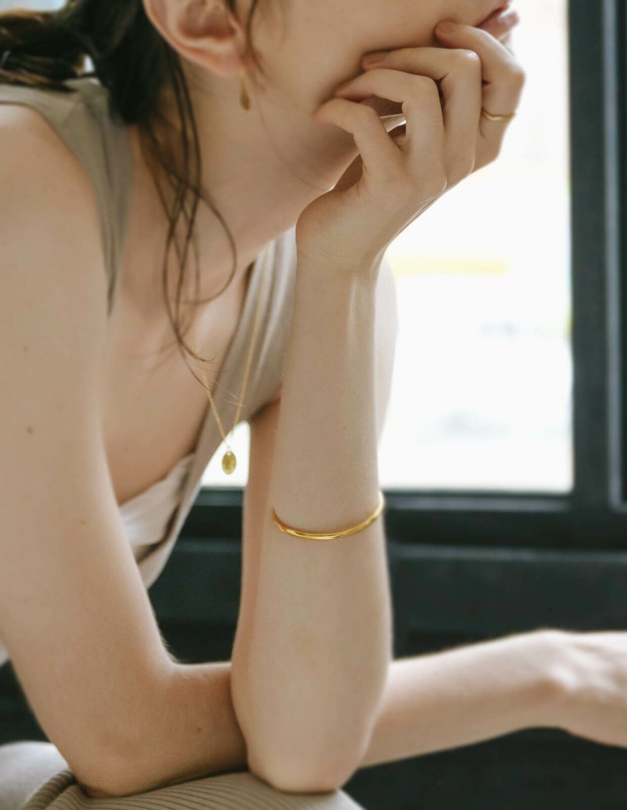 Silver925 Smooth Round Open Bangle LADIER -ラディエール- | Ops