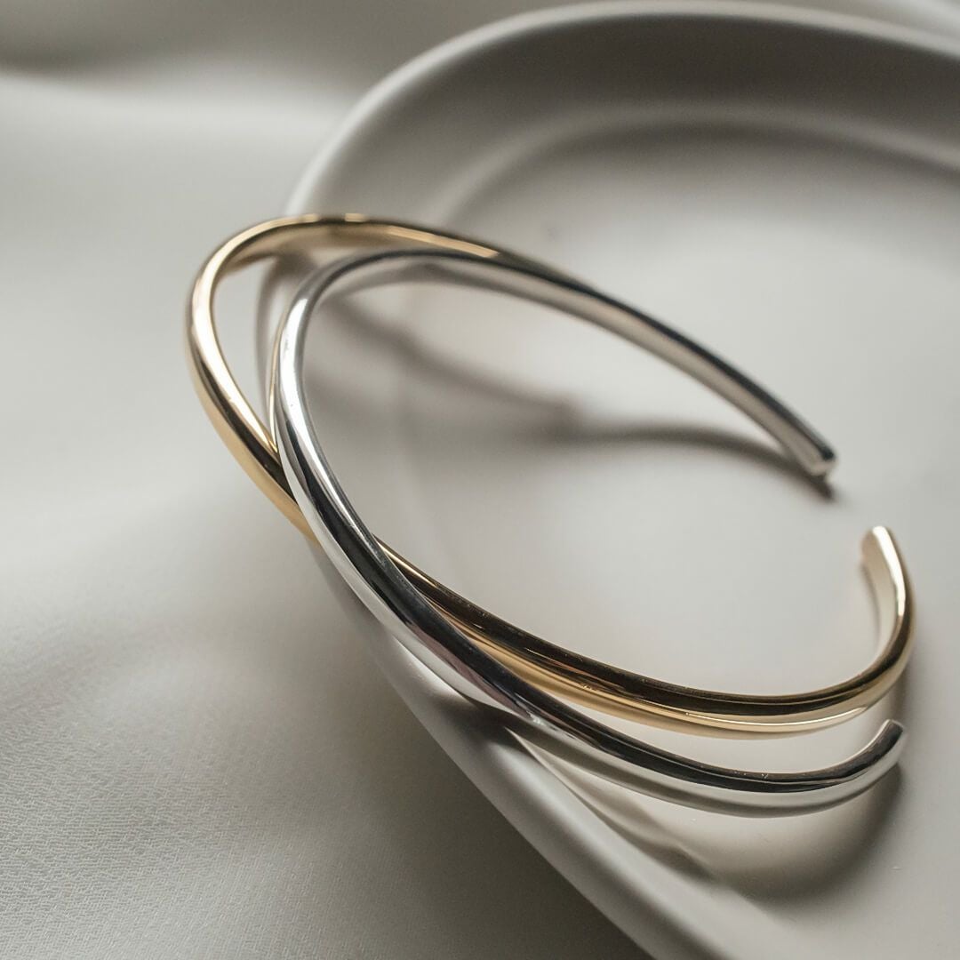 Silver925 Smooth Round Open Bangle LADIER -ラディエール- | Ops