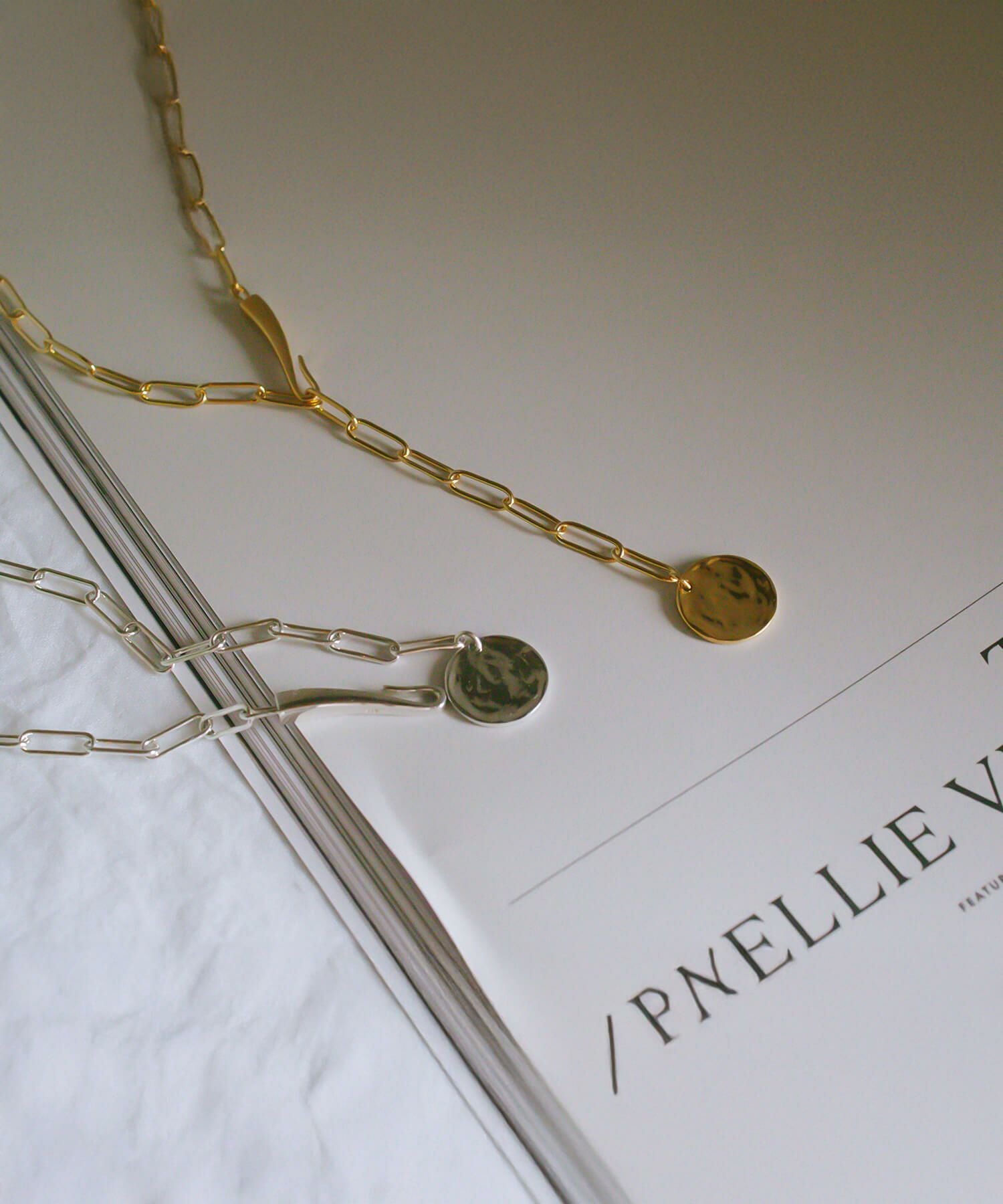 Silver925 BoxChain Coin Necklace NOVAC-BLANCA -ノバックブランカ