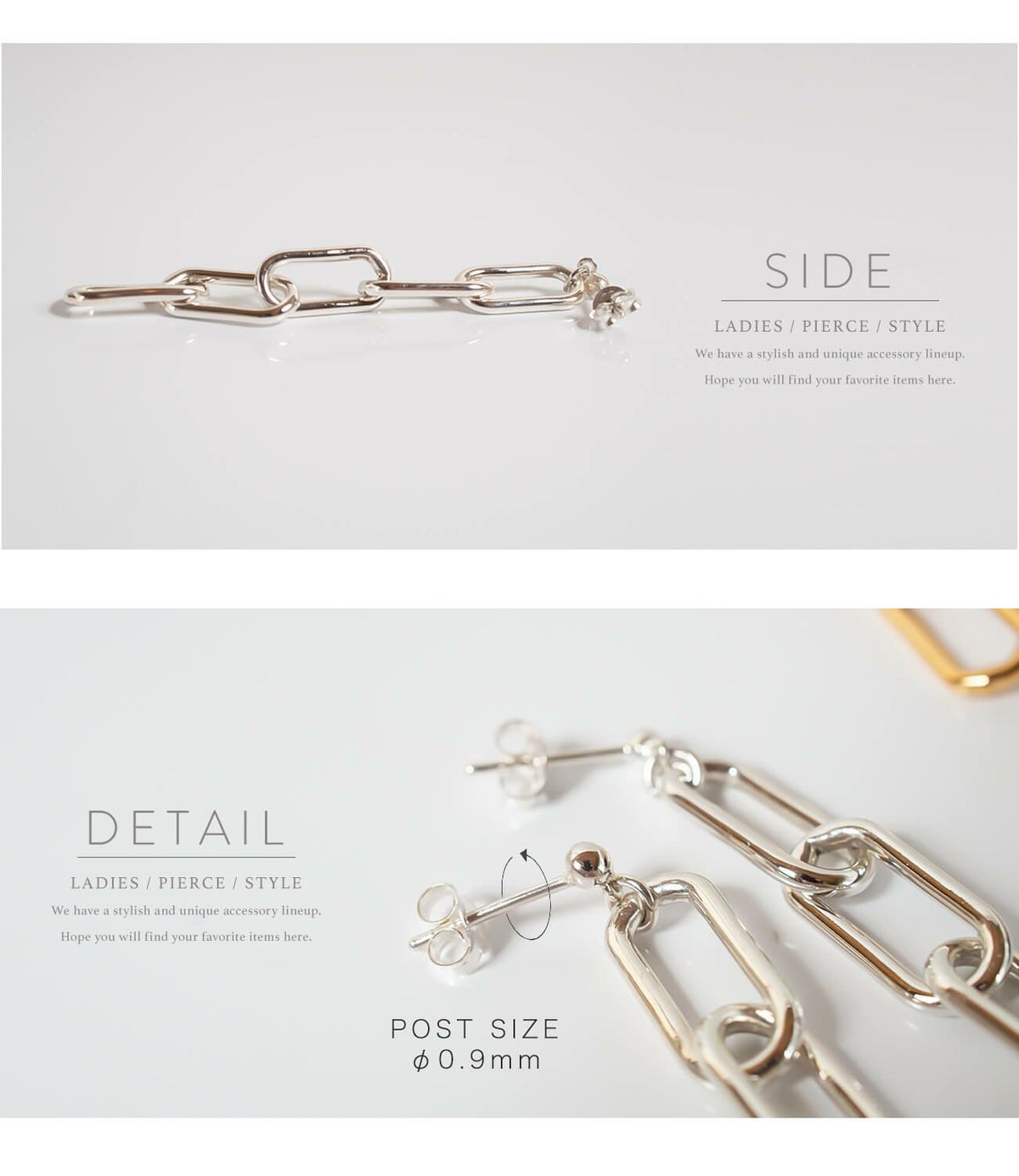 silver925 925silver シルバー925 ピアス シルバー925 チェーンピアス 金属アレルギー対応 ゴールドピアス 大ぶり チェーンピアス 揺れる