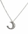 【訳ありアウトレット品】★通常価格→アウトレット価格 三日月 月 ネックレス レディース シンプル シルバー ネックレス 【Luneve ルネーブ】 クレセント ムーン 金属アレルギー対応 シルバー925 silver925 たたき 小豆チェーン 長さ48cm 51cm おしゃれ 大人 可愛い