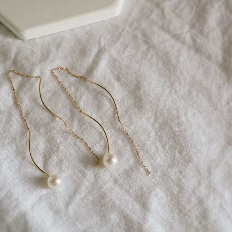 K10淡水パール真珠ピアスキャッチパール両耳用パーツキャッチのみピアスキャッチ滑り止め加工