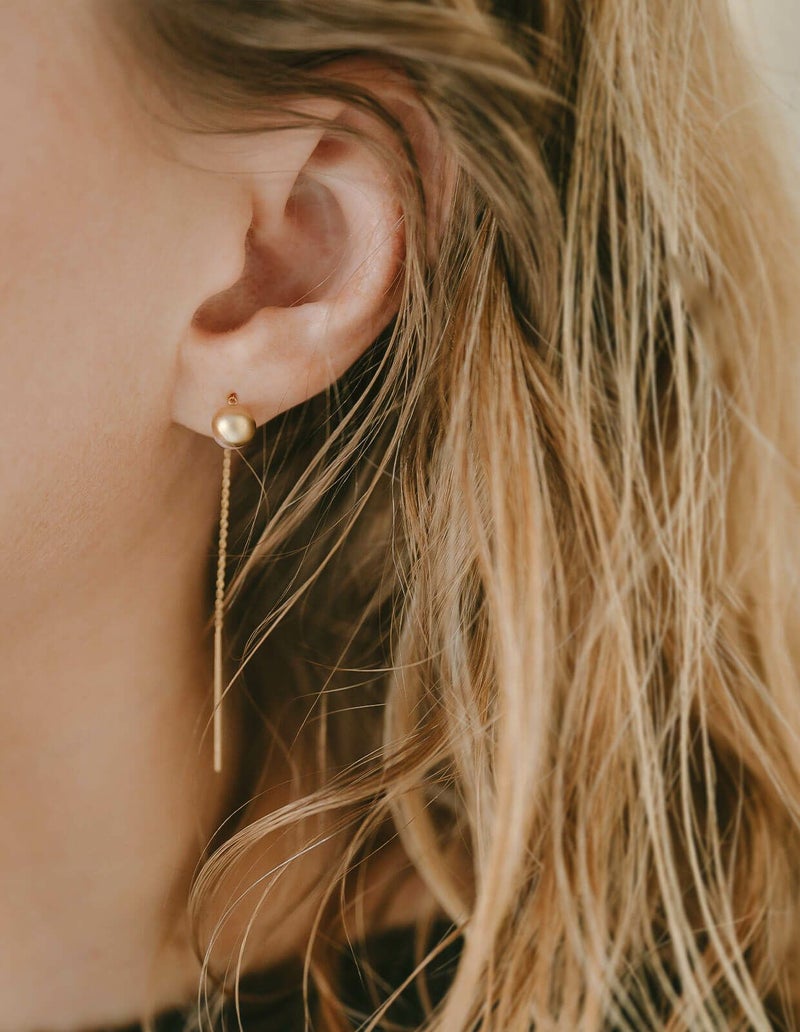 送料無料 ギフトラッピングあり 金属アレルギー 華奢 ピヤス 大人可愛い 人気 ゴールド Gold 小ぶり 18k チェーン ピアス 揺れる パール 18金 金属アレルギー 対応 アコヤパール パールピアス 18金 レディース ジュエリー アクセサリー プレゼント アメリカンピアス k18 シンプル