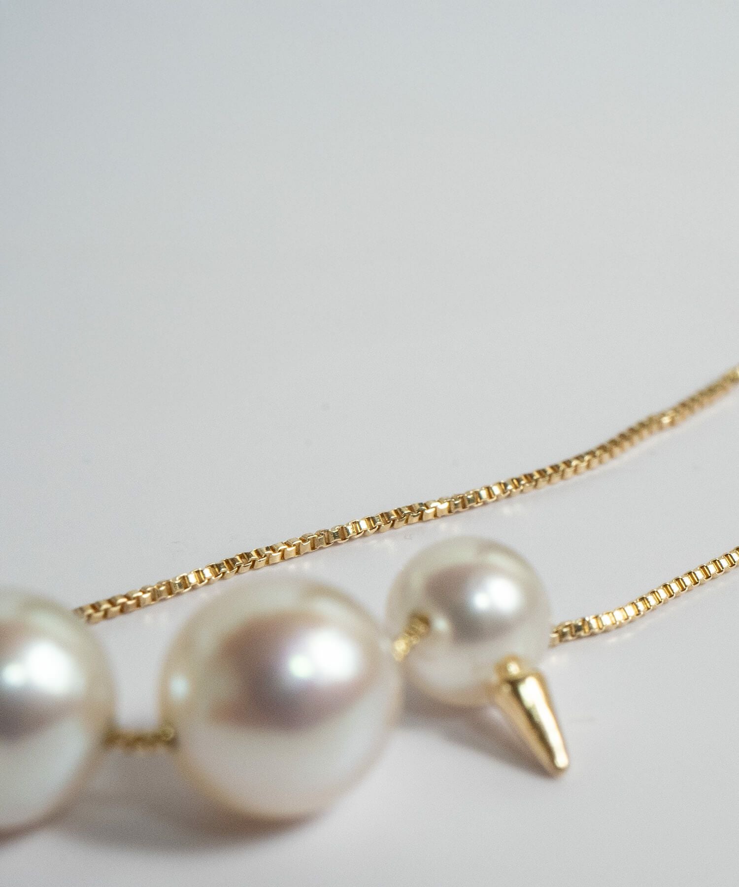K10 Spike Studs Pearl Necklace QUATLUNE -カトルネ- | Ops.(オプス
