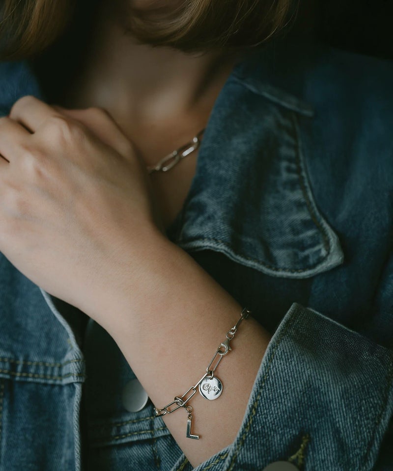 金属アレルギー対応 シルバー925 ゴールド ブレスレット レディース チェーン 【Ronoel ロノエル】 18K仕上げ チェーンブレスレット 鎖 留め具 シルバー925 太め 大ぶり ざっくり バングル 金属アレルギー対応 おしゃれ