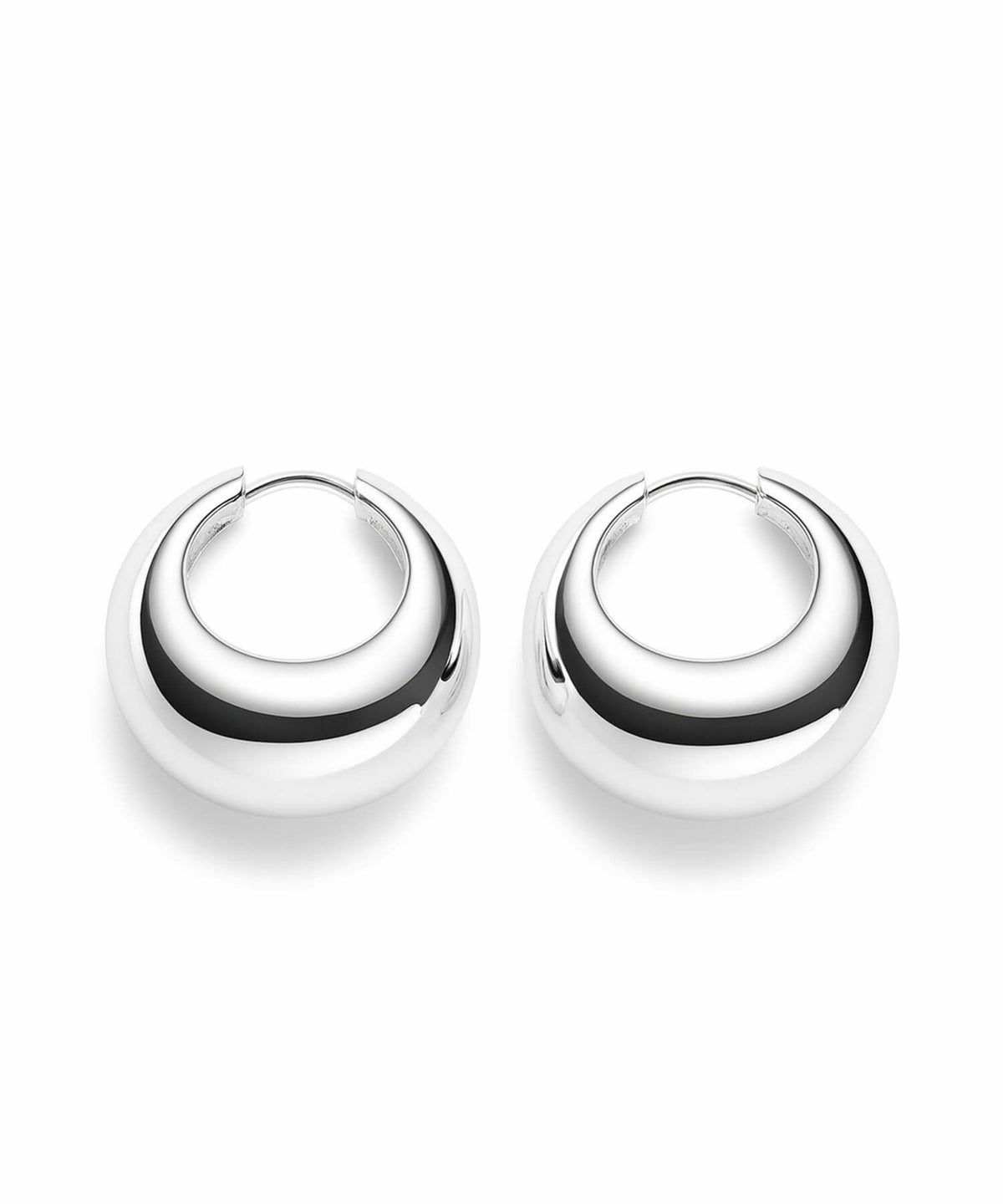 フープピアス 大ぶり　シルバー925 レディース シンプル ブランド