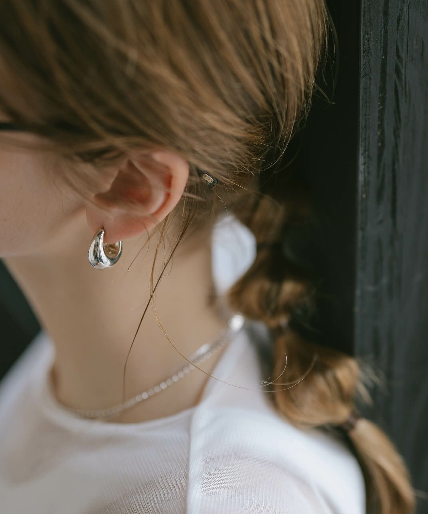 Silver925 Plump Hoop Earrings CAPALLE -カパレ- | Ops.(オプス)公式