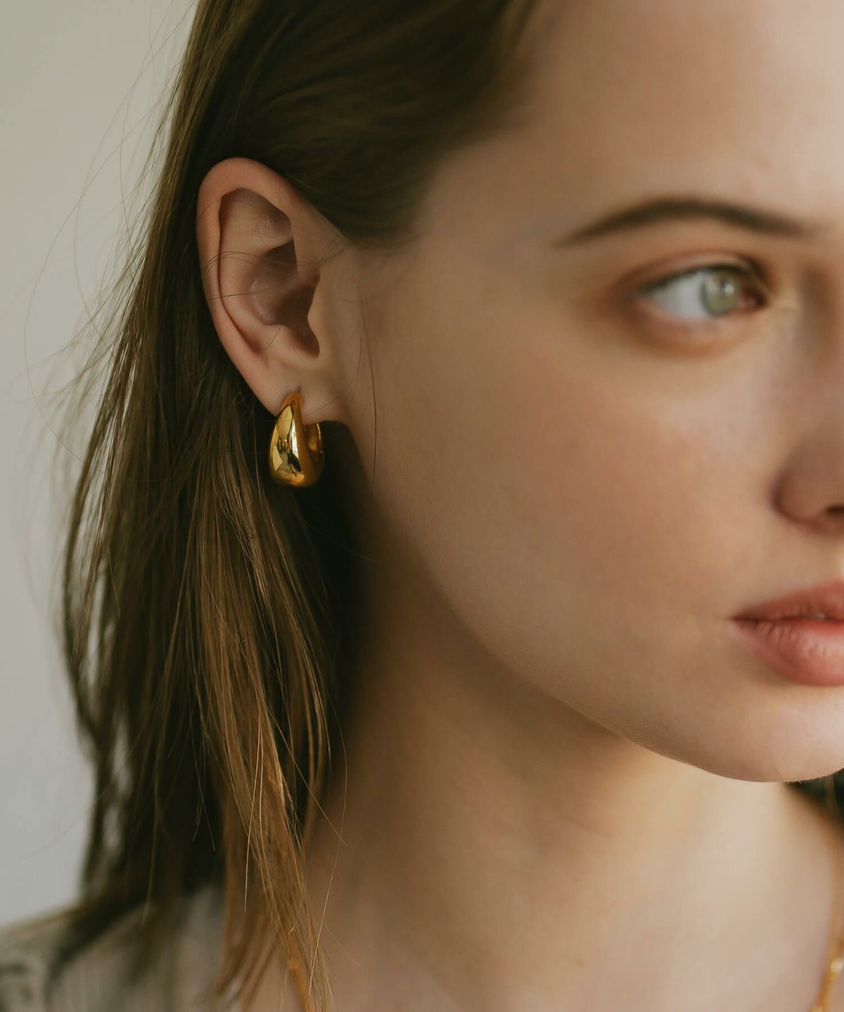 フープピアス 大ぶり　シルバー925 レディース シンプル ブランド