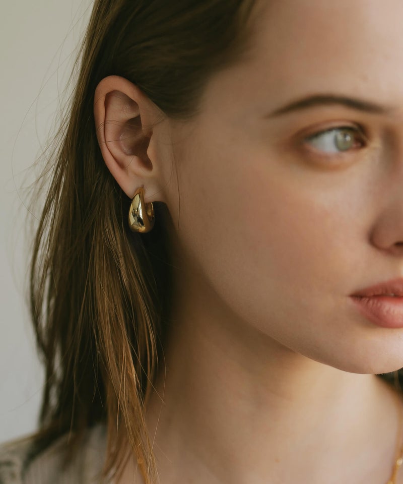 フープピアス 大ぶり　シルバー925 レディース シンプル ブランド