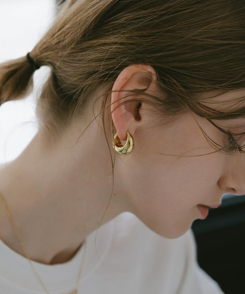 フープピアス 大ぶり　シルバー925 レディース シンプル ブランド