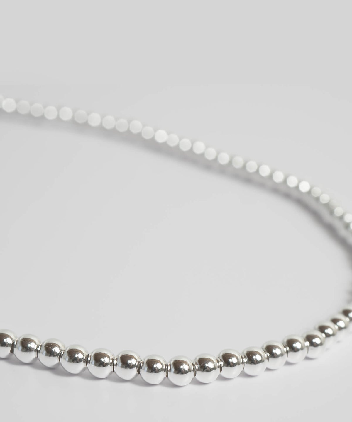 シルバー ボールチェーン ネックレス 7mm レディース 金属アレルギー silver925 シンプル 丸玉 ボール 玉 大ぶり 太め おしゃれ 
