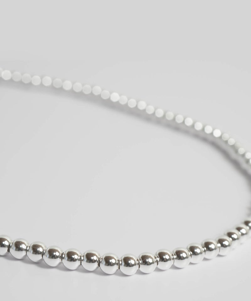 シルバー ボールチェーン ネックレス 7mm レディース 金属アレルギー silver925 シンプル 丸玉 ボール 玉 大ぶり 太め おしゃれ 