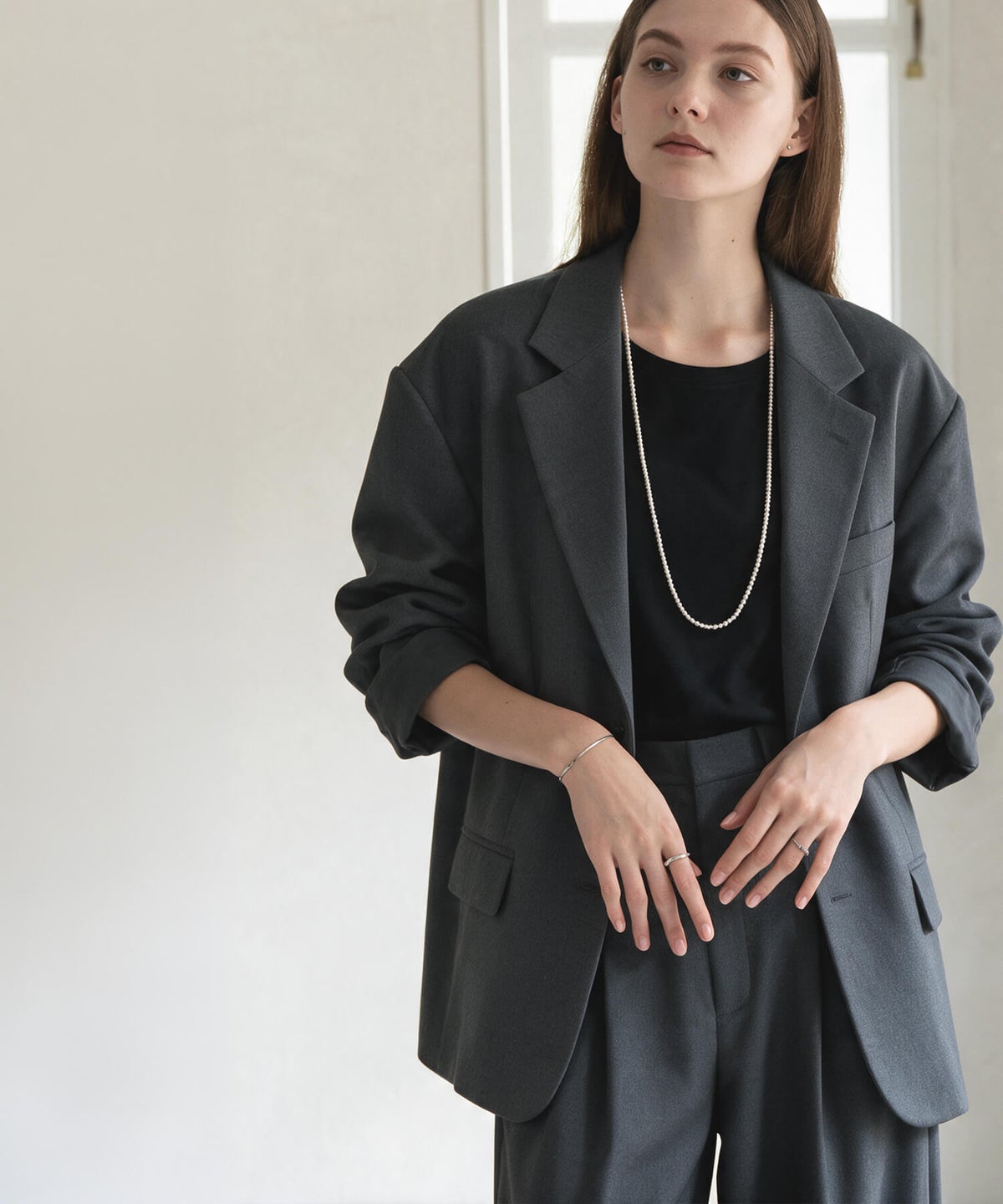 シルバー ボール ネックレス ロングネックレス レディース ブランド 金属アレルギー silver925 シルバー ネックレス ボールチェーン ネックレス 4mm レディース シンプル 丸玉 ボール シルバー925 silver925 