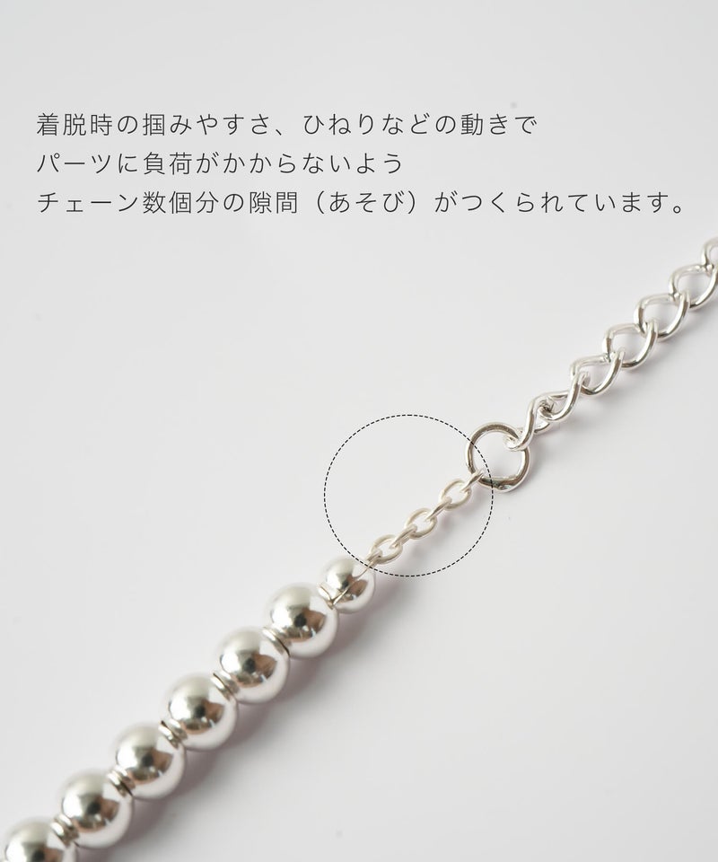 ロングネックレス ナバホパール ボールチェーン ネックレス レディース 100cm スーパーロング ネックレス 
