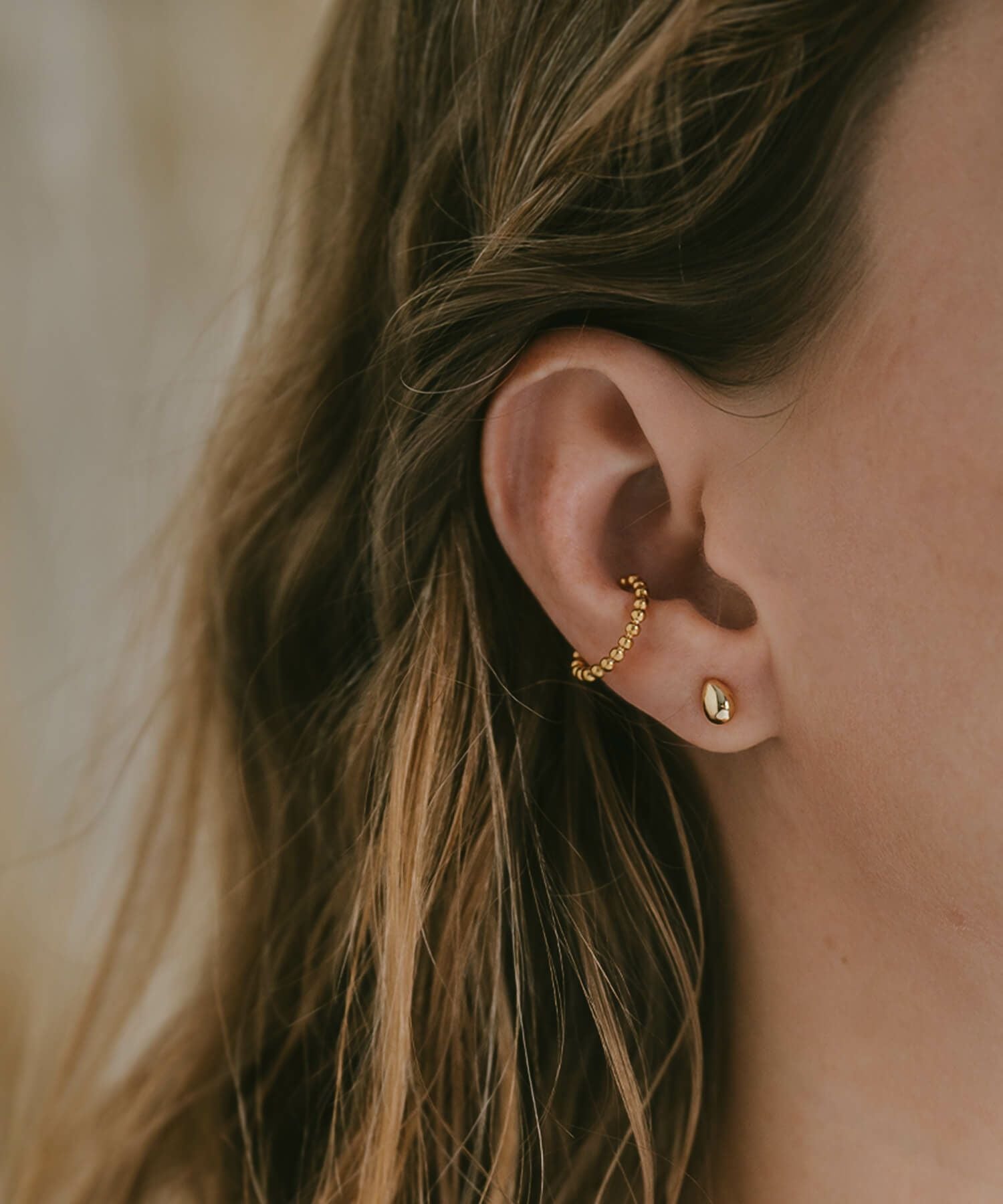 K18 Tiny Studs Earrings MOLLICA GRAND -モリカ グラン- | Ops