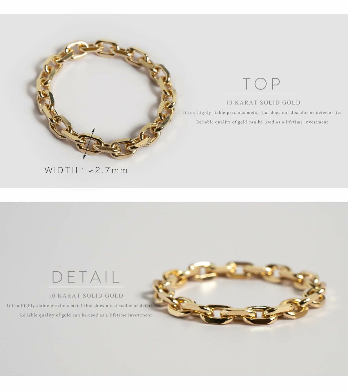 リング 指輪 S M サイズ アレルギー レディース ゴールド 【SILSILA-RING シルシラ】 10k リング 10金 k10 チェーンリング 金属アレルギー 細い 極細 華奢 リング 重ね付け トレンド 上品 流行 スタイリッシュ