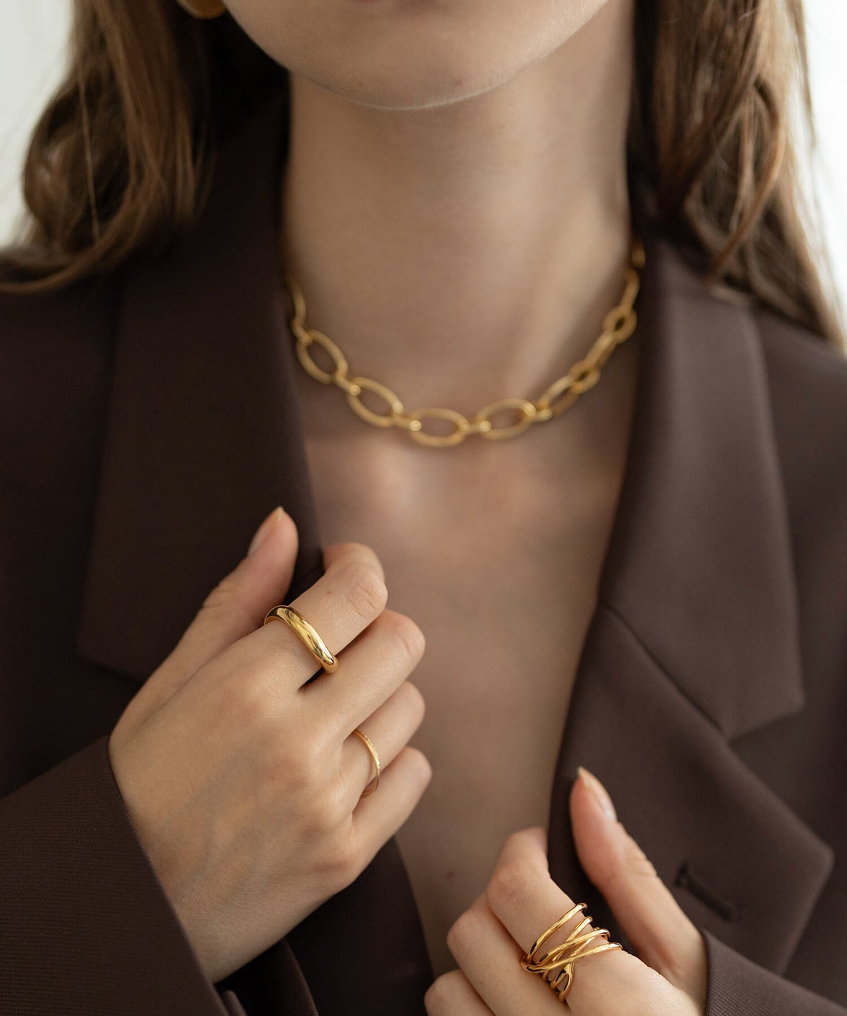 シルバーリング シンプル 親指 リング サムリング 【ULUA ウルア】 ウェーブ クラシック バンドリング 人差し指 指輪 レディース silver925 リング シルバー925 デザインリング カジュアル フォーマル 金属アレルギー 安心 ジュエリー アクセサリー 地金 指輪 重ね付け 軽量