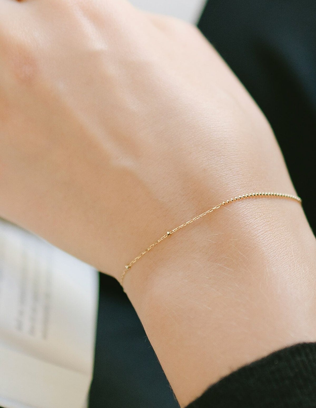ブレスレット レディース ゴールド ブランド 女性 10k k10 おしゃれ チェーン 人気 ゴールド 金属アレルギー 華奢 細い