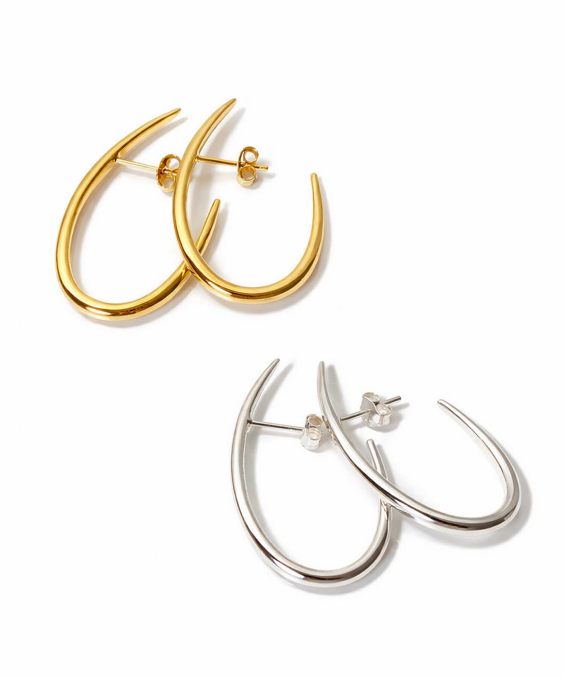 【訳ありアウトレット品】 ピアス フープ 【VIIDA ヴィーダ】 雫 ドロップ 大ぶり ピアス シンプル レディース 18k ピアス 揺れる 派手 個性 レトロ 大人 可愛い ピアス カジュアル フォーマル