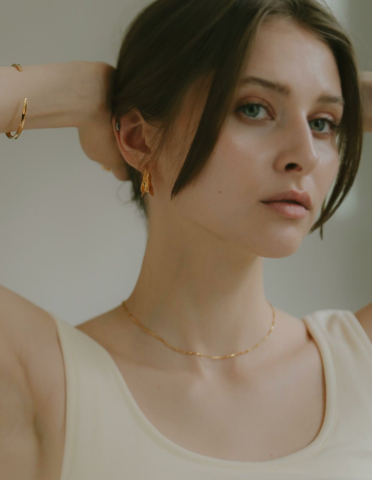 シルバー925 フープピアス ウェーブ