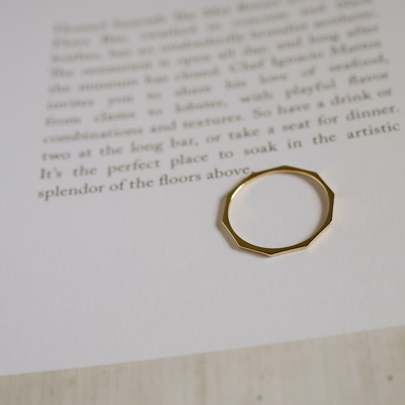 18金 10角 極細リング TOCACK -トカック- | Ops.(オプス)公式ストア