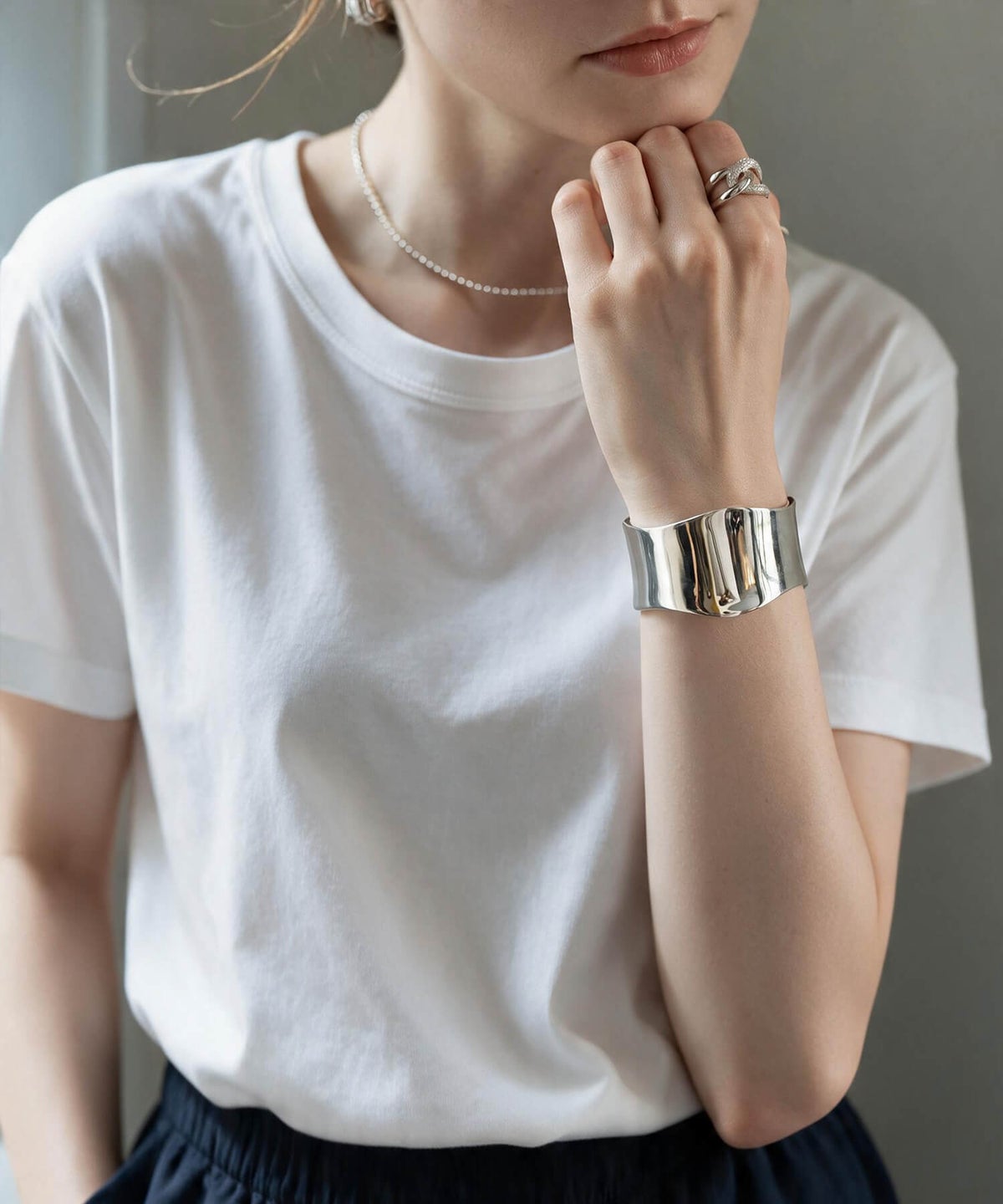 【訳ありアウトレット品】★通常価格→アウトレット価格 シルバー925 バングル 太め【Karpos カルポス】/ シルバー バングル シルバー ワイド カフ バングル ジュエリー アクセサリー レディース 幅広 太め ブレスレット シルバー925 SV925 シンプル silver925 カーブ