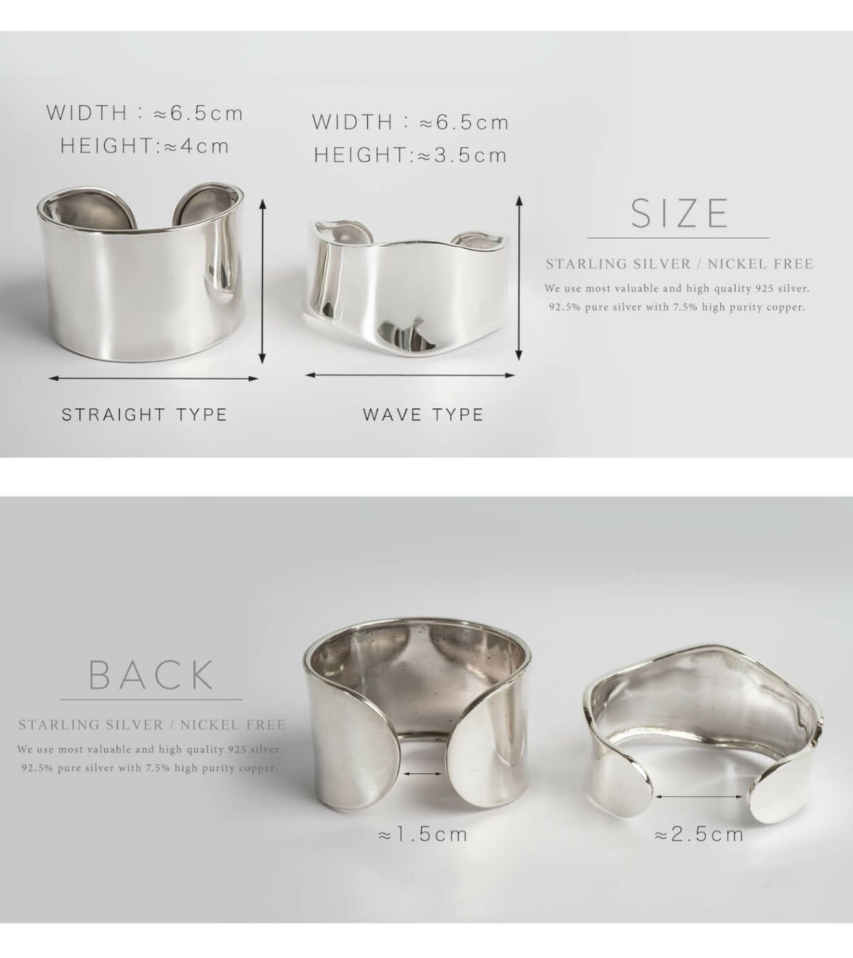 【訳ありアウトレット品】★通常価格→アウトレット価格 シルバー925 バングル 太め【Karpos カルポス】/ シルバー バングル シルバー ワイド カフ バングル ジュエリー アクセサリー レディース 幅広 太め ブレスレット シルバー925 SV925 シンプル silver925 カーブ